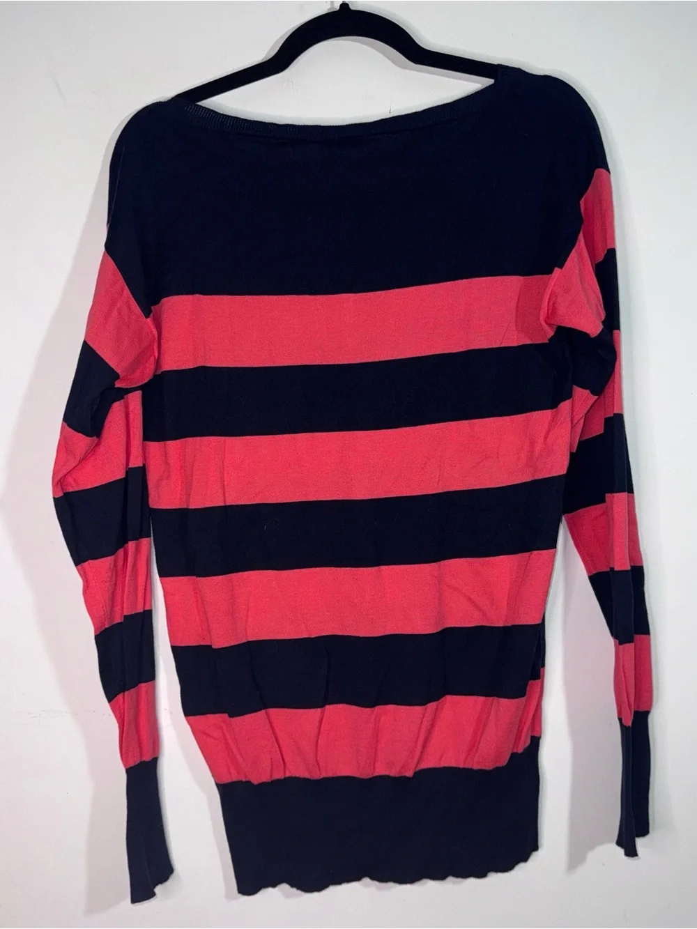 J.Crew Factory Breton Stripe Cotton Sweater Women’s Medium Coastal Preppy Pocket